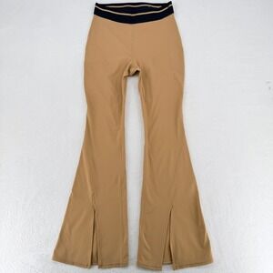 JoyLab Tan Split Hem Flare Leggings High Rise Yoga Pants M